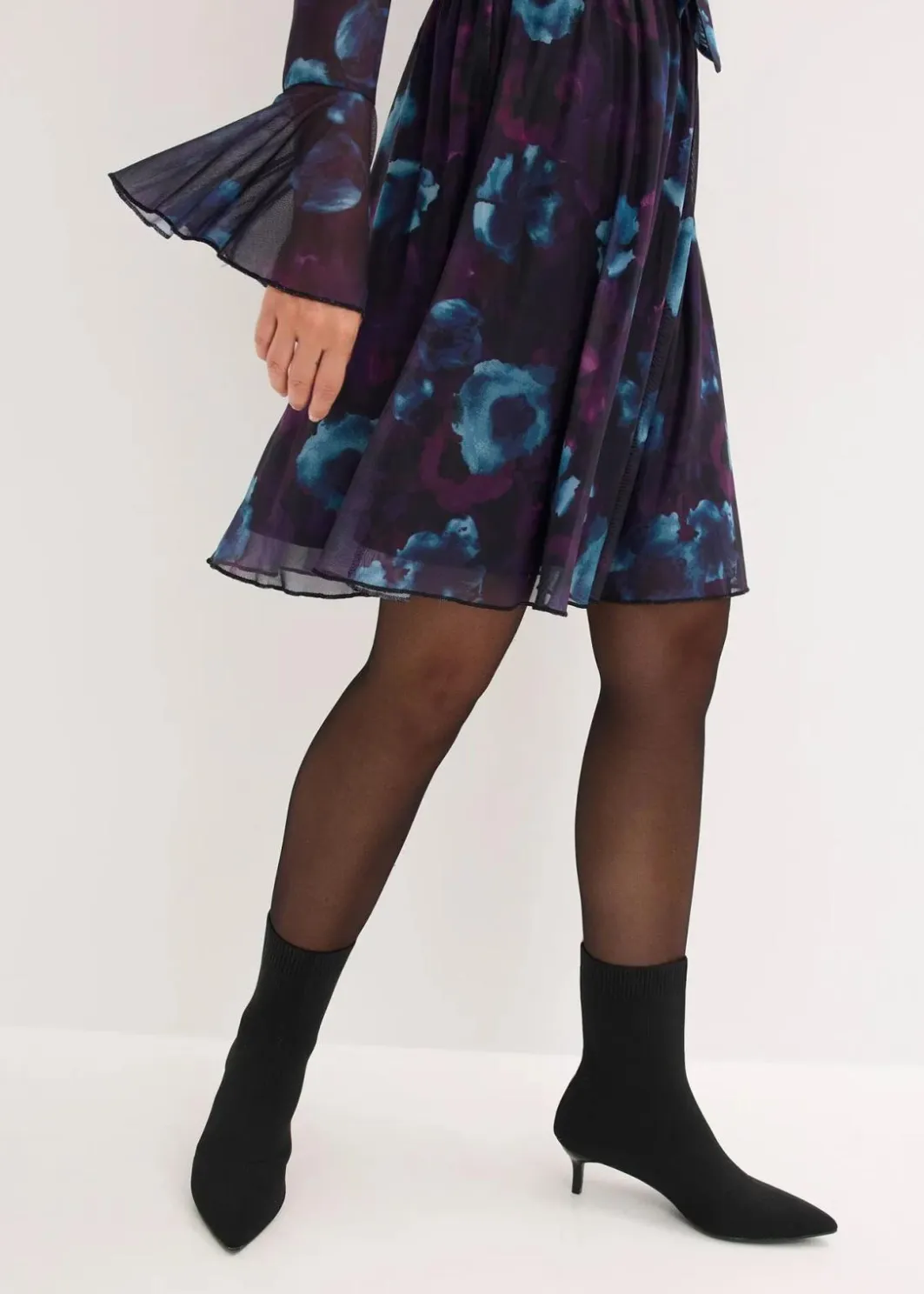 Damen bonprix Bekleidung·Pullover & Strickjacken|Kleider|Kleid aus softem Mesh