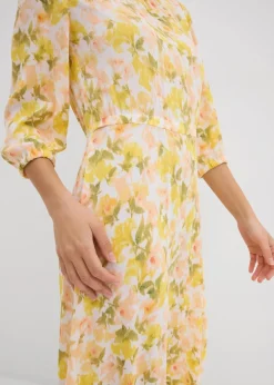 Damen bonprix Bekleidung·Pullover & Strickjacken|Kleider|Kleid aus strukturiertem Crinkle