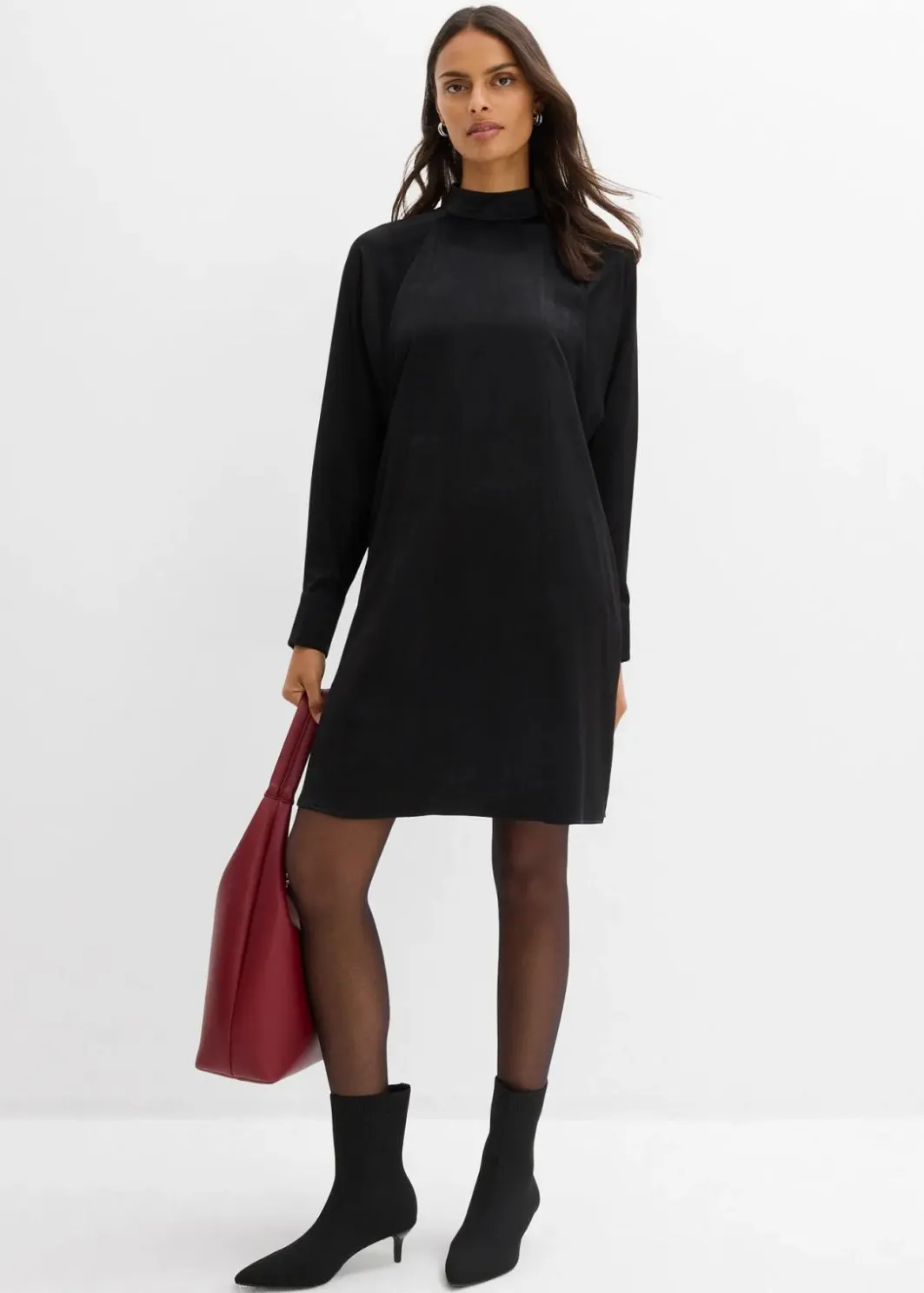 New Kleid aus Viskose-Mix Damen Kleider|Bekleidung·Pullover & Strickjacken