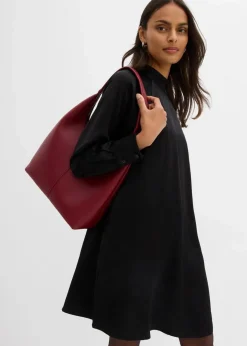 New Kleid aus Viskose-Mix Damen Kleider|Bekleidung·Pullover & Strickjacken