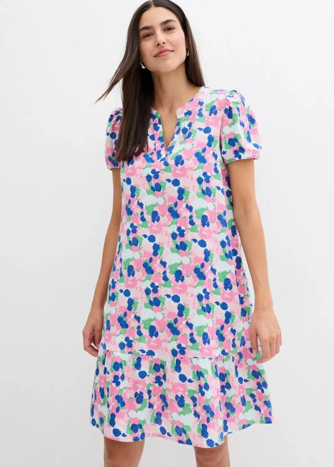 Online Kleid aus weichem Musselin Damen Kleider|Bekleidung·Pullover & Strickjacken