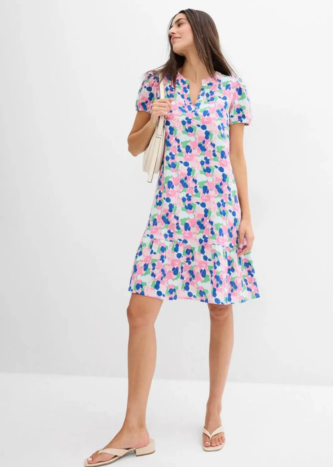 Online Kleid aus weichem Musselin Damen Kleider|Bekleidung·Pullover & Strickjacken