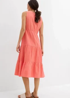 Clearance Kleid aus weichem Musselin Damen Kleider|Bekleidung·Pullover & Strickjacken