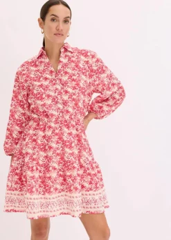 New Kleid im Leinen-Look Damen Kleider|Bekleidung·Pullover & Strickjacken