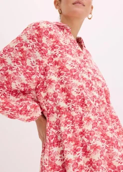 New Kleid im Leinen-Look Damen Kleider|Bekleidung·Pullover & Strickjacken