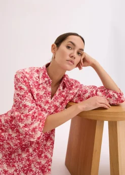 New Kleid im Leinen-Look Damen Kleider|Bekleidung·Pullover & Strickjacken