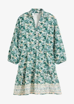 Kleid im Leinen-Look Damen Bekleidung·Pullover & Strickjacken|Kleider
