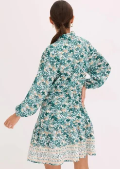 Kleid im Leinen-Look Damen Bekleidung·Pullover & Strickjacken|Kleider