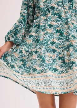 Kleid im Leinen-Look Damen Bekleidung·Pullover & Strickjacken|Kleider