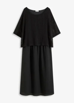 Clearance Kleid in 2 in 1 Optik Damen Kleider|Bekleidung·Pullover & Strickjacken