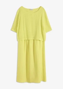 Damen bonprix Bekleidung·Pullover & Strickjacken|Kleider|Kleid in 2 in 1 Optik