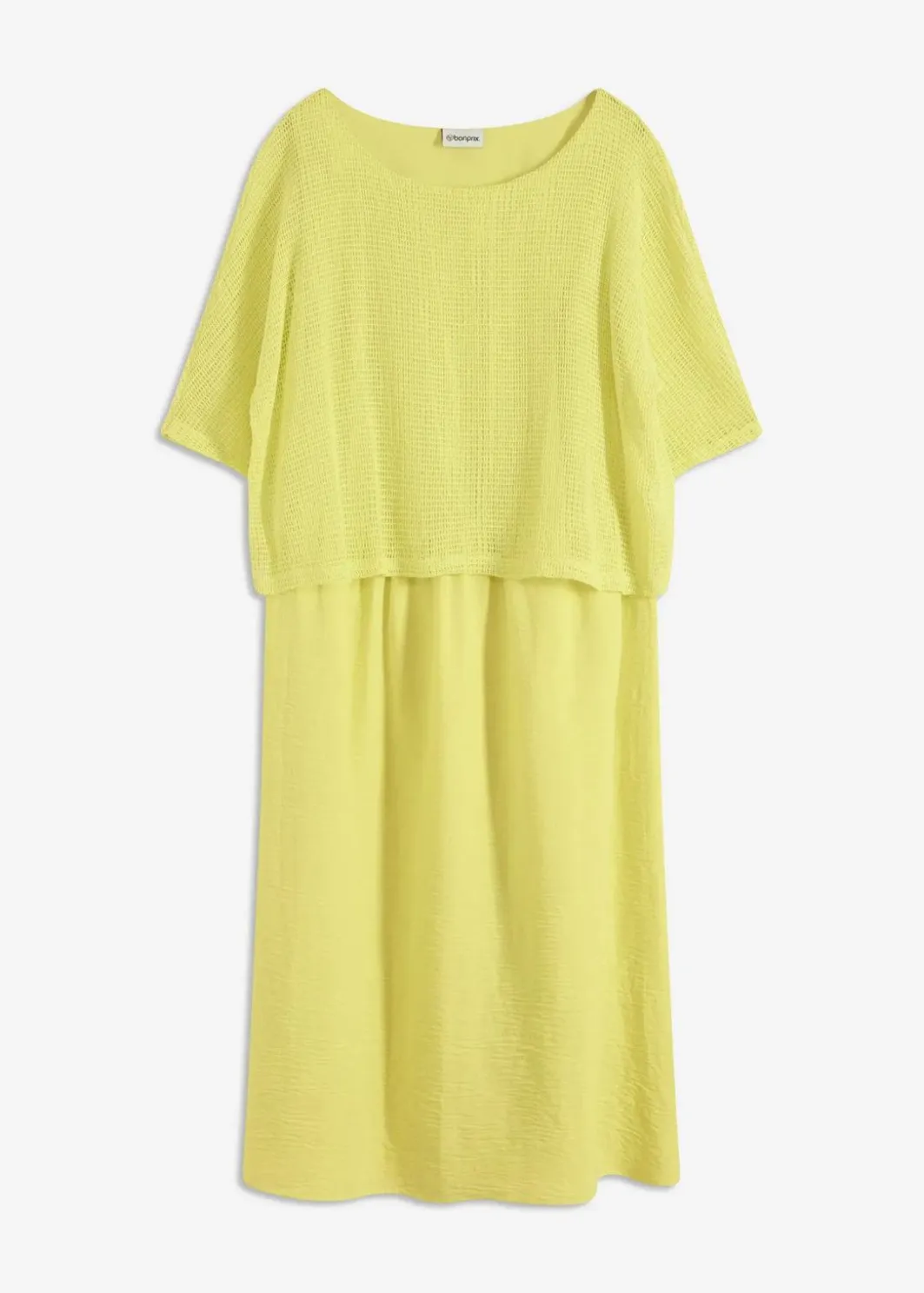 Damen bonprix Bekleidung·Pullover & Strickjacken|Kleider|Kleid in 2 in 1 Optik
