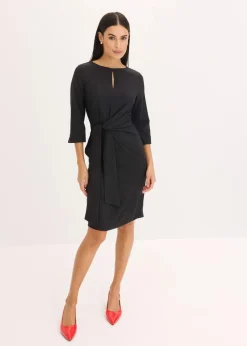 Discount Kleid mit Bindedetail Damen Bekleidung·Pullover & Strickjacken