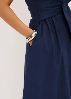 Online Kleid mit Bindedetail Damen Bekleidung·Pullover & Strickjacken|Kleider