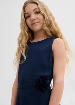 New Kleid mit Blumen-Applikation Kinder Mädchen 9-16 Jahre·Kleider & Jumpsuits