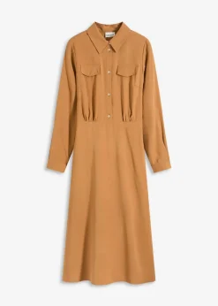 Damen bonprix Bekleidung·Pullover & Strickjacken|Kleider|Kleid mit Hemdkragen