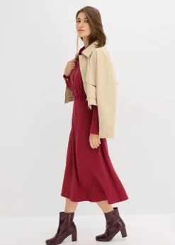 Hot Kleid mit Hemdkragen Damen Kleider|Bekleidung·Pullover & Strickjacken