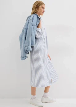 Discount Kleid mit Hemdkragen aus reiner Baumwolle Damen Bekleidung·Pullover & Strickjacken|Kleider