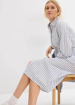 Discount Kleid mit Hemdkragen aus reiner Baumwolle Damen Bekleidung·Pullover & Strickjacken|Kleider