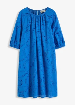 Damen bonprix Kleider|Kleid mit Lochstickerei
