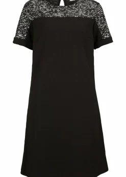 Damen bonprix Kleider|Bekleidung·Pullover & Strickjacken|Kleid mit Pailetten-Einsatz