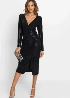 Online Kleid mit Pailletten Damen Kurzgrößen|Bekleidung·Pullover & Strickjacken