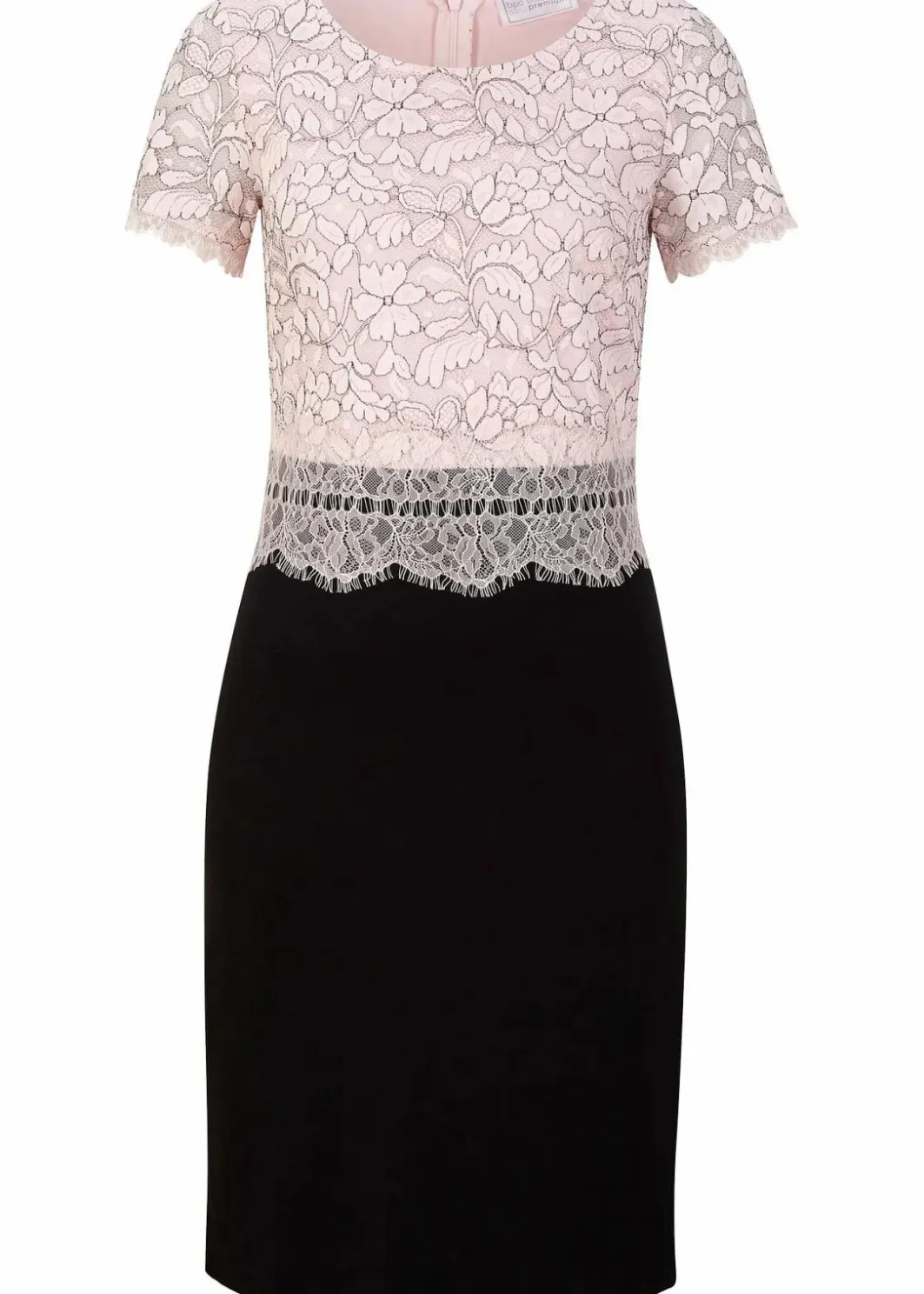 Damen bonprix Kleider|Kleid mit Spitze