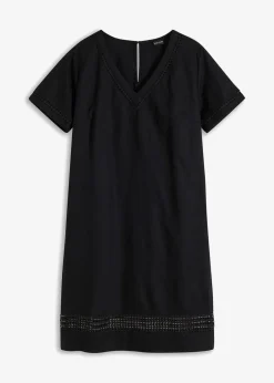 Damen bonprix Bekleidung·Pullover & Strickjacken|Kleider|Kleid mit Spitzeneinsatz