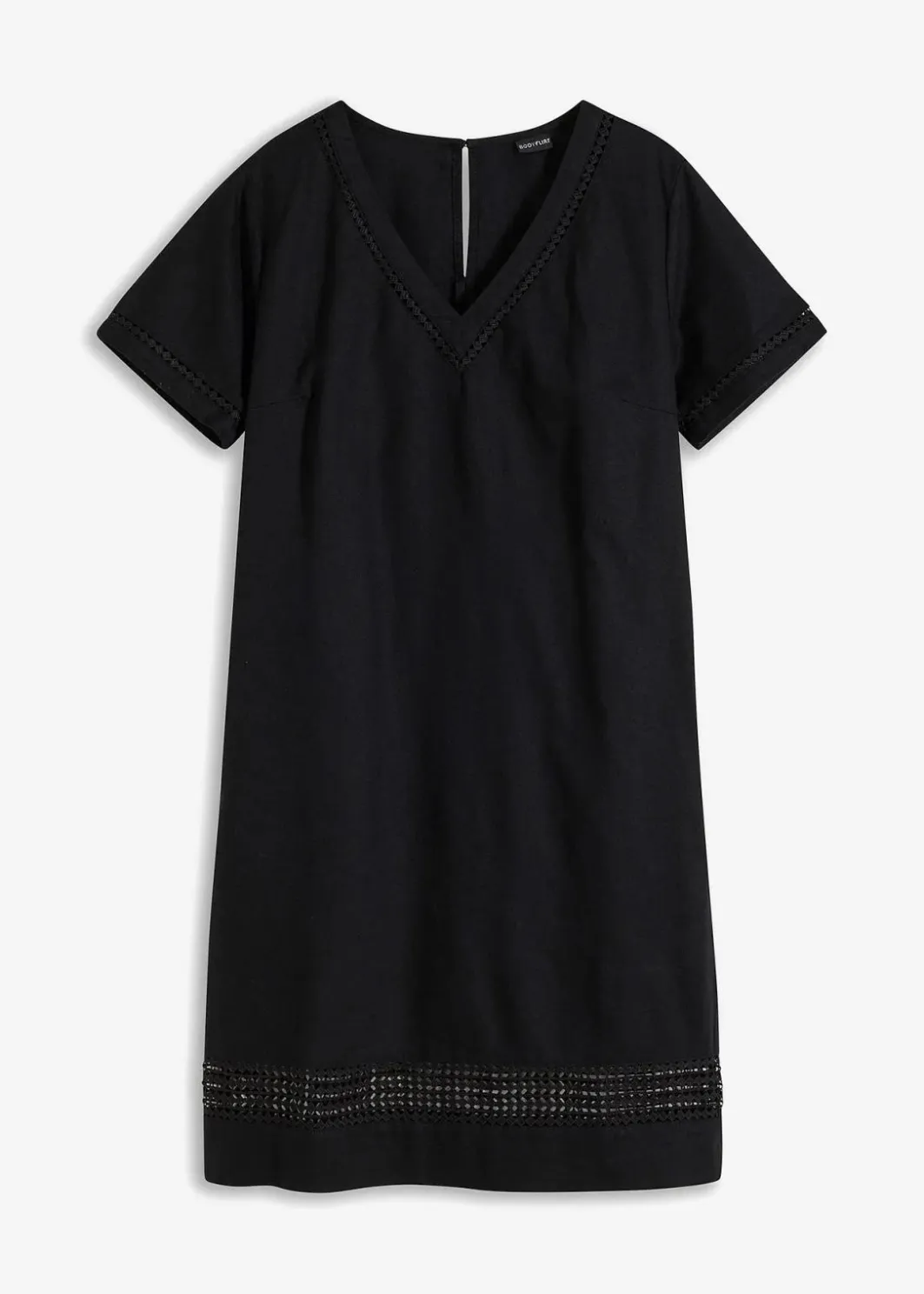 Damen bonprix Bekleidung·Pullover & Strickjacken|Kleider|Kleid mit Spitzeneinsatz