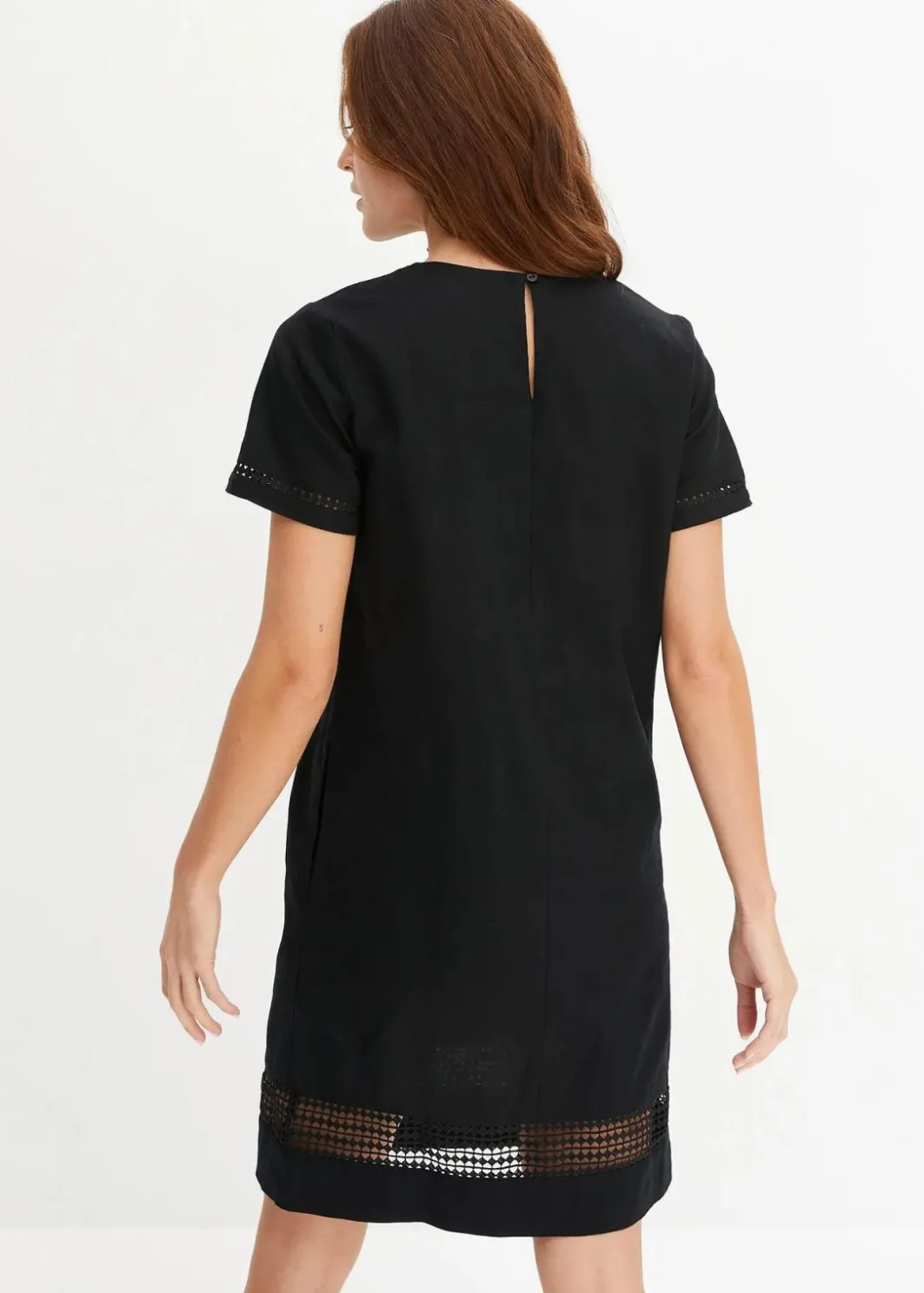 Damen bonprix Bekleidung·Pullover & Strickjacken|Kleider|Kleid mit Spitzeneinsatz
