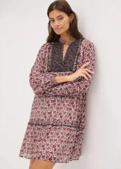 Damen bonprix Bekleidung·Pullover & Strickjacken|Kleider|Kleid mit Stickerei