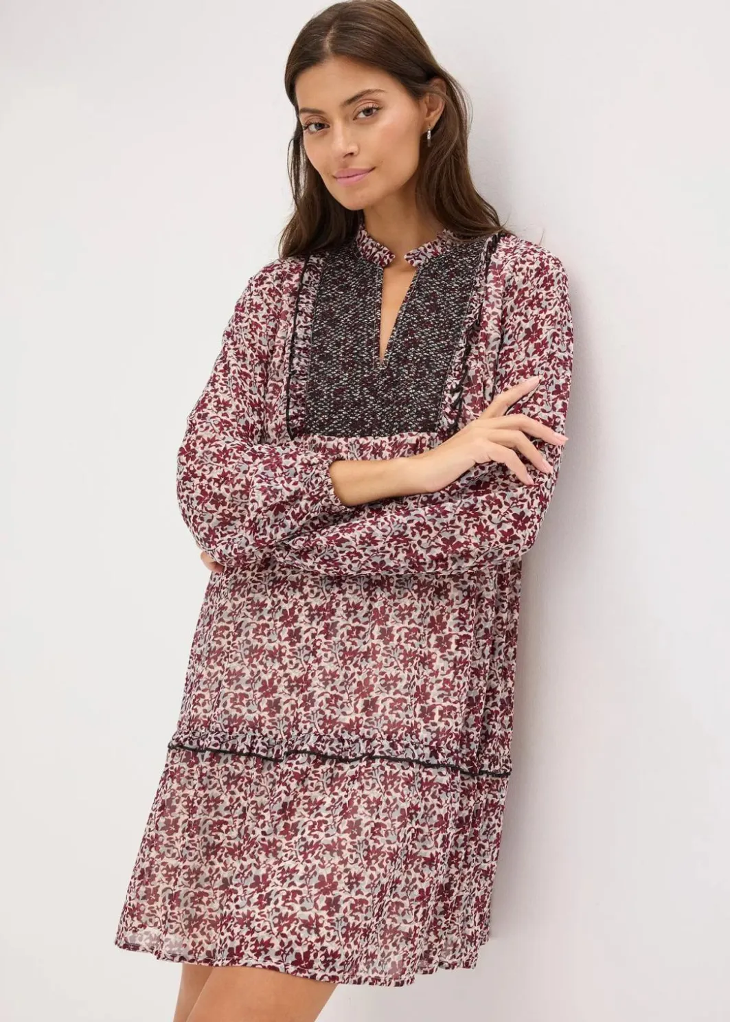 Damen bonprix Bekleidung·Pullover & Strickjacken|Kleider|Kleid mit Stickerei