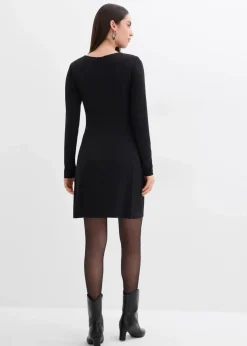Hot Kleid mit U-Bootausschnitt Damen Bekleidung·Pullover & Strickjacken|Kleider