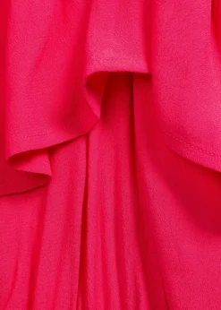 Damen bonprix Bekleidung·Pullover & Strickjacken|Kleider|Kleid mit Volants aus strukturierter Viskose