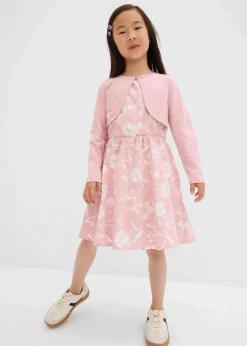 Kinder bonprix Mädchen 2-8 Jahre·Nachhaltigere Materialien|Mädchen 9-16 Jahre·Nachhaltigere Materialien|Kleid und Bolero aus reiner Baumwolle (2-tlg.Set)