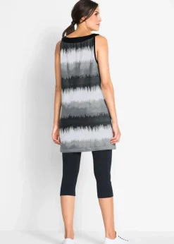 Damen bonprix Bekleidung·Kleider|Hosen|Kleid+Capri-Leggings (2-tlg. Set)