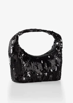 Outlet Kleine Handtasche mit Pailletten Damen Taschen