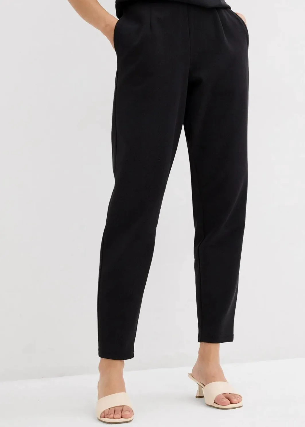 Clearance Knöchellange Hose aus Piqué Damen Zweiteiler & Sets|Hosen