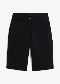 Damen bonprix Bekleidung·Outdoorbekleidung|Bekleidung·Kleider|Knielange Baumwoll-Bermuda mit Utility-Details