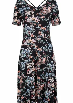 Damen bonprix Nachhaltigere Materialien|Kleider|Knieumspielendes Jerseykleid in A-Linie