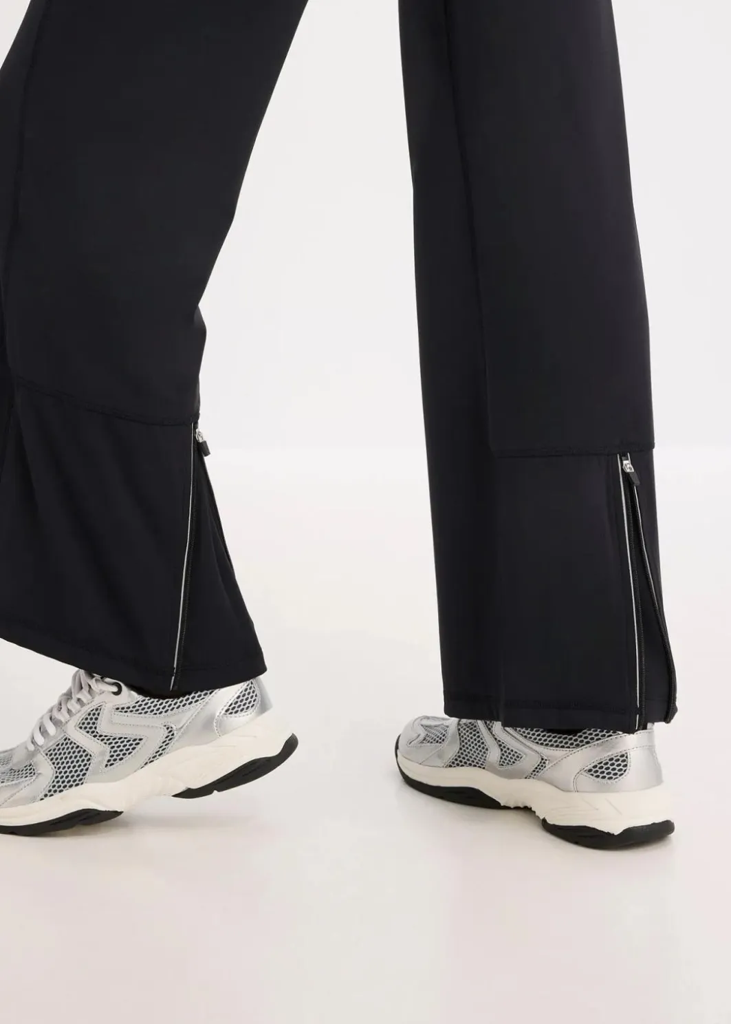 Damen bonprix Bekleidung·Sweat|Bekleidung·Kleider|Komfort- Sport-Hose mit verstellbarer Beinweite
