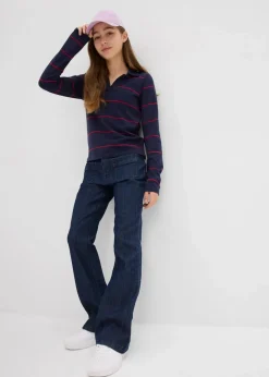 New Komfortable Bootcut-Jeans Kinder Mädchen 9-16 Jahre·Jeans