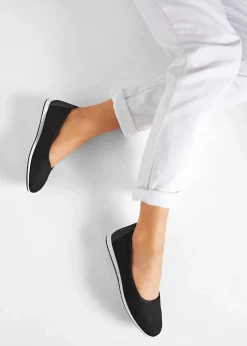 Damen bonprix Komfortschuhe|Sommerschuhe|Komfort-Ballerinas mit Stretch Fit