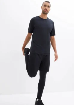 Herren bonprix Outdoorbekleidung|Sportbekleidung|Komfort-Lauftights Herren mit Handytasche
