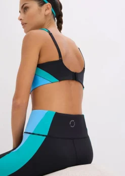 Clearance Komfort-Sport-Leggings in Kontrastfarben, schnelltrocknend Damen Bekleidung·Sweat|Bekleidung·Kleider
