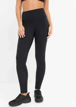 Outlet Komfort-Sport-Leggings mit Handytasche, schnelltrocknend Damen Sportbekleidung|Bekleidung·Kleider