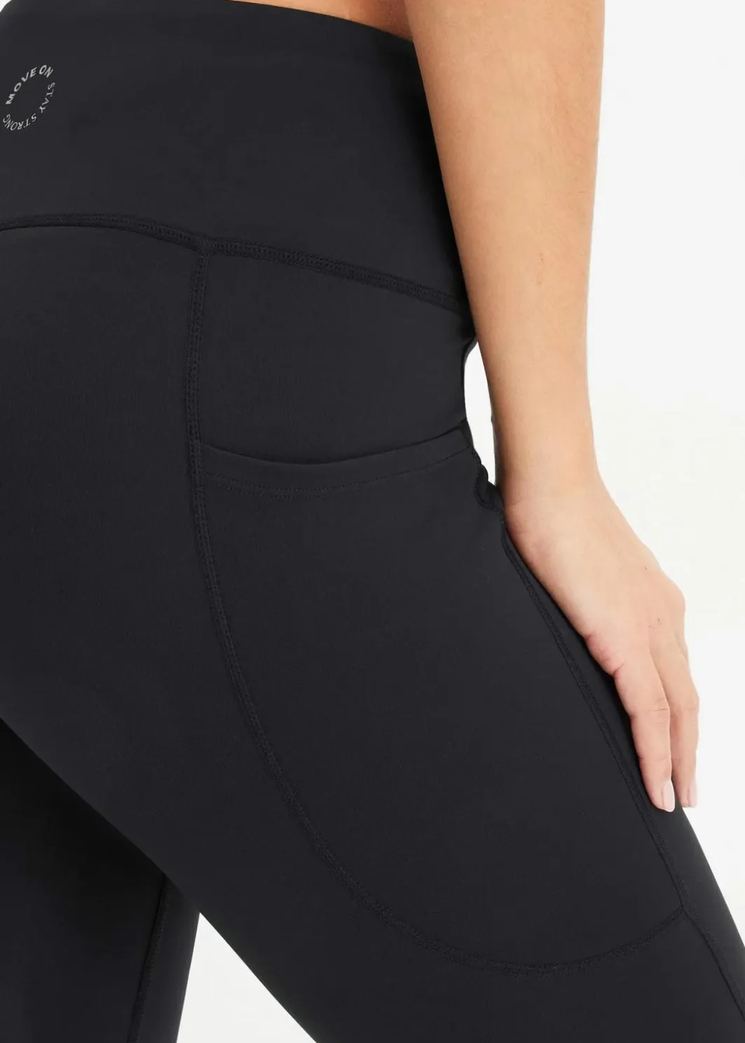 Outlet Komfort-Sport-Leggings mit Handytasche, schnelltrocknend Damen Sportbekleidung|Bekleidung·Kleider