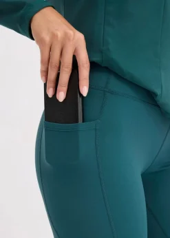 Damen bonprix Bekleidung·Sweat|Bekleidung·Kleider|Komfort-Sport-Leggings mit Handytasche, schnelltrocknend