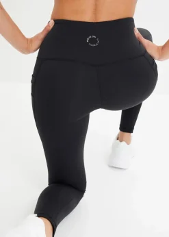 Online Komfort-Sport-Leggings mit transparentem Mesh und Handytasche Damen Bekleidung·Sweat|Bekleidung·Kleider