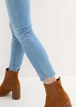 New Komfort-Stretch-7/8-Jeans mit Schlitz Damen Bekleidung·Shirts & Tops|Jeans